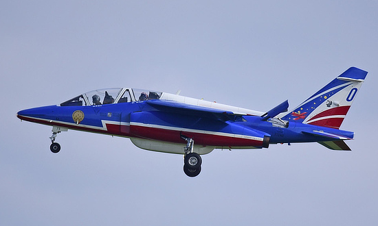 The Patrouille de France Alpha jet "0" with its special livery honoring Antoine de Saint Exupéry and his Little Prince  The Patrouille de France Alpha jet "0" with its special livery honoring Antoine de Saint Exupéry and his Little Prince